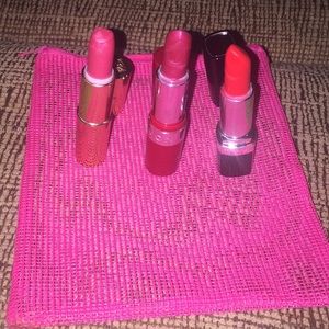 3 lipsticks! 2 by Avon and 1 by Estée Lauder!